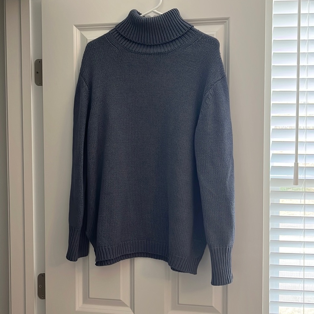 Blue Kittenish Turtleneck